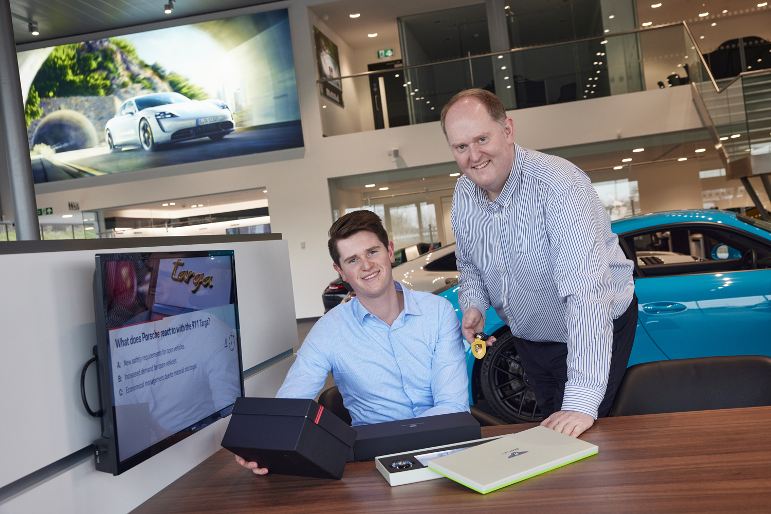 The Mussay team with a dealership client