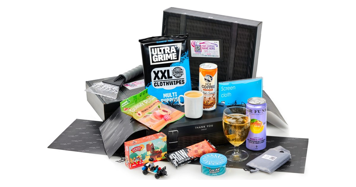 Thank You Enjoy handover gift pack for improving car dealership Google reviews