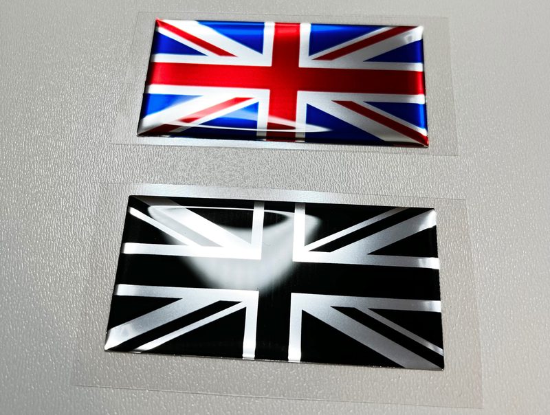 Union Jack badge branding options